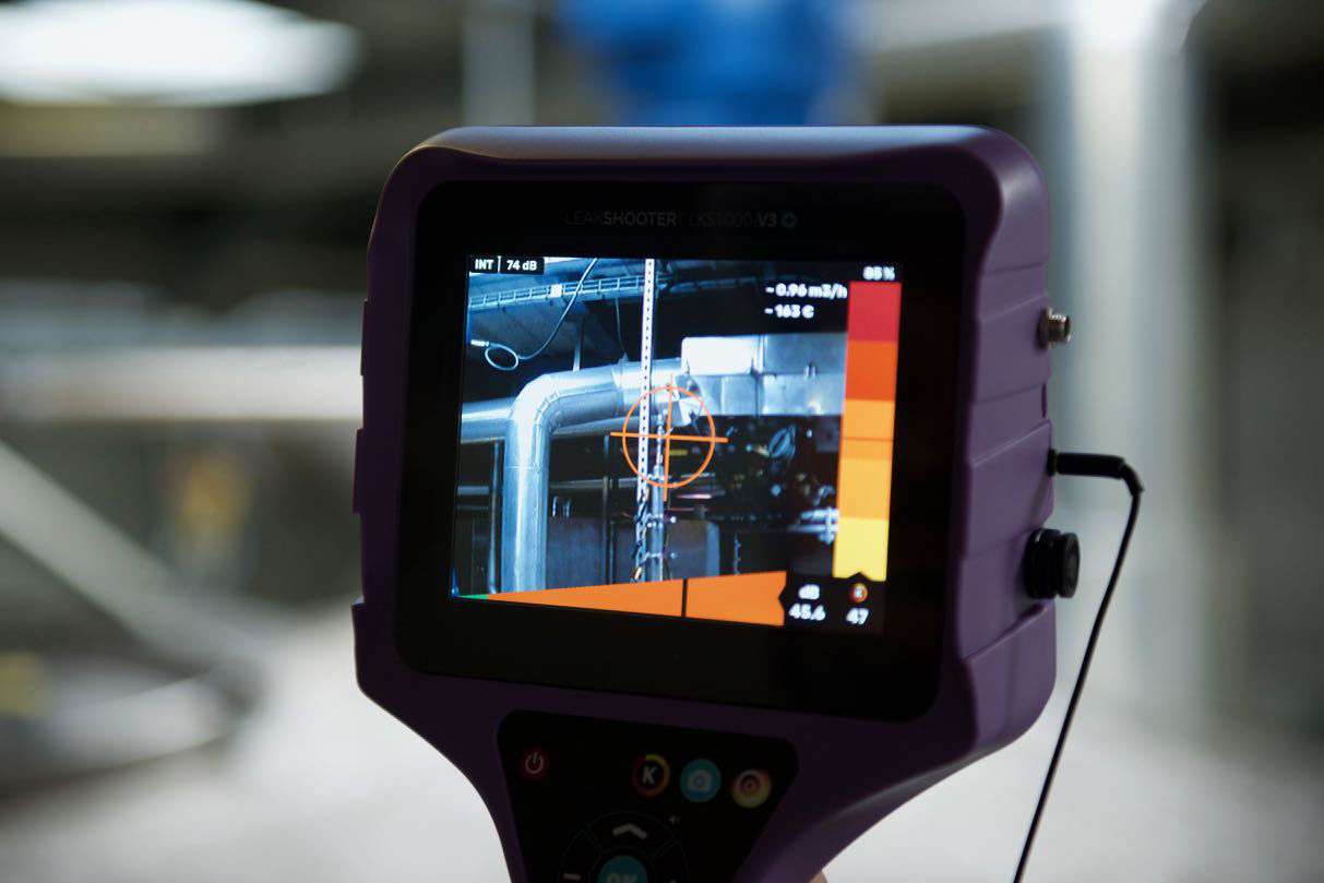 LEAKSHOOTER-LKS1000-V2+: Leckagesuchgerät mit integrierter Digitalkamera